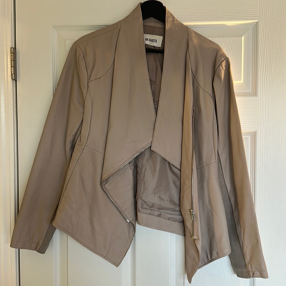 BB Dakota Tan Leather Jacket
